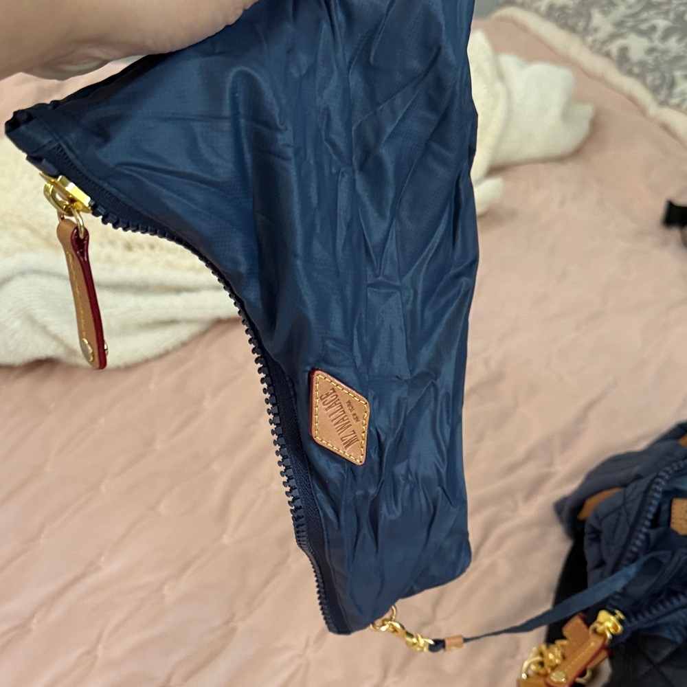 MZ Wallace Navy and Black Quilted Tote - Picture 7 of 7